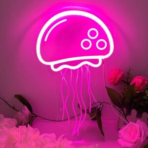 Letreiro De Neon De Água-Viva 1 letreiro de neon de agua viva 1
