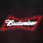 letreiro de neon de cerveja budweiser 1