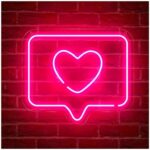 painel neon led like instagram 1