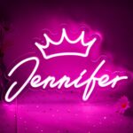 placa de neon com nome de jennifer 1