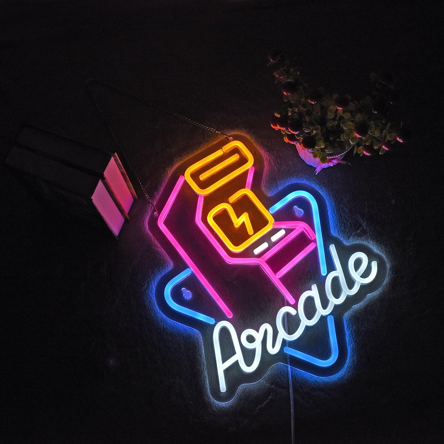 Placa de Neon de Jogo Arcade