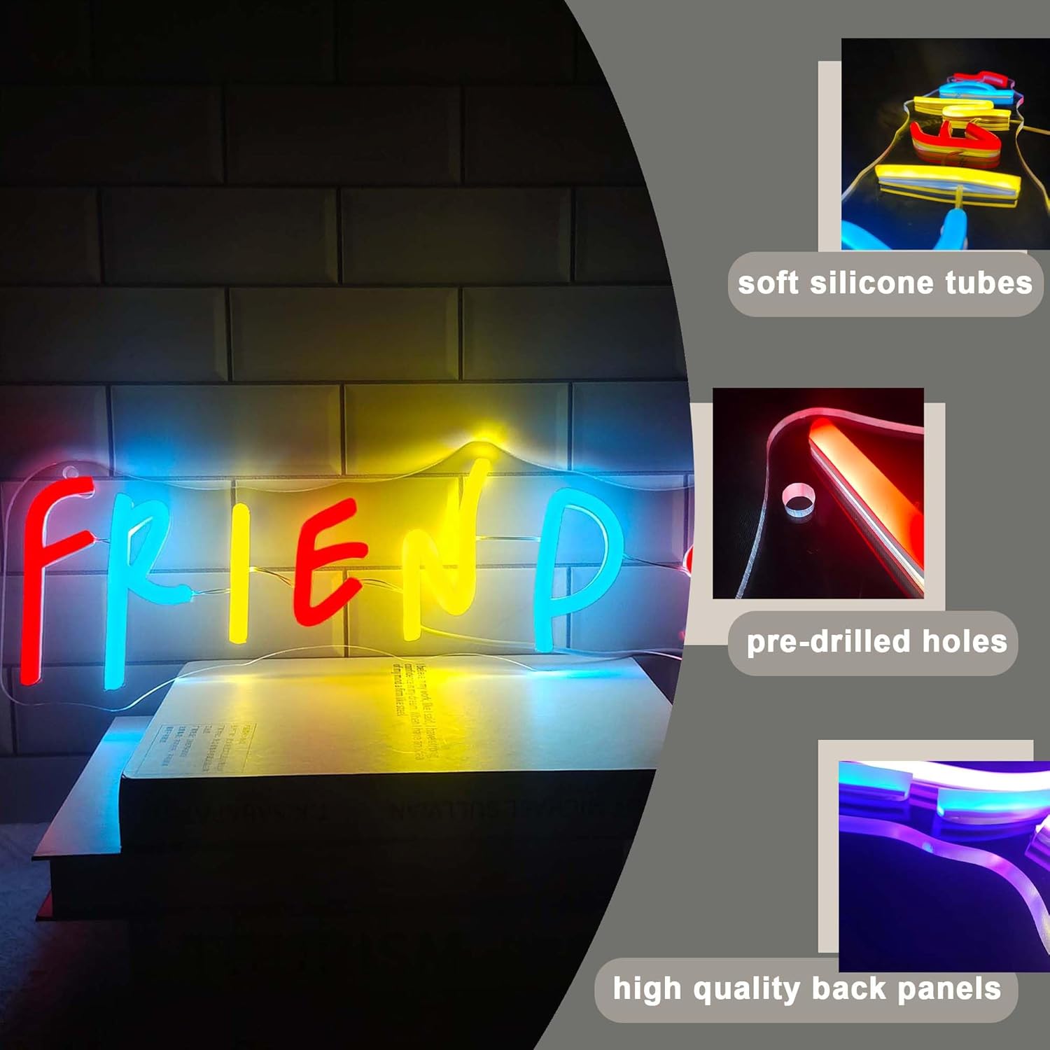 Placa de Neon Friends