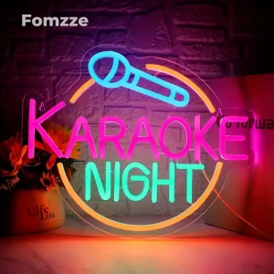placa de neon karaoke 1