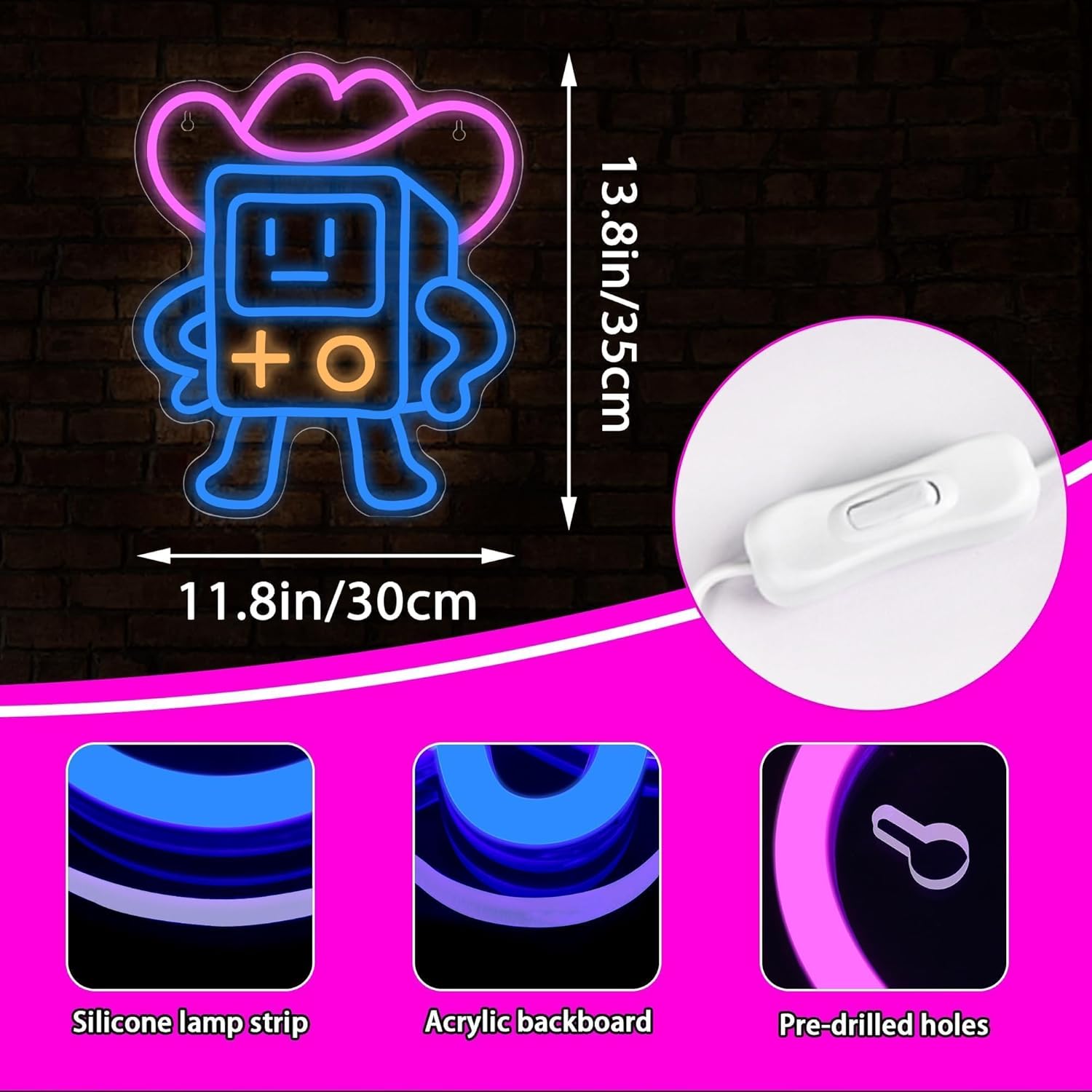 Placa De Neon Para Jogos