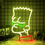 placa de neon simpsons 1