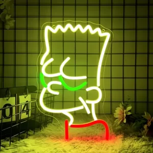 placa de neon simpsons 1