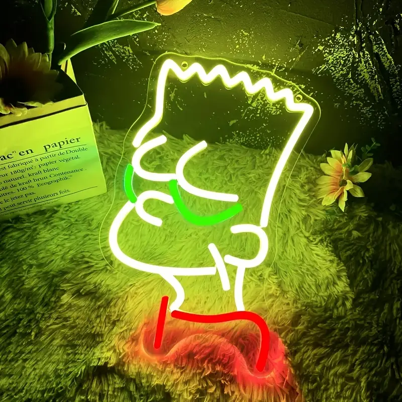 Placa de Neon Simpsons