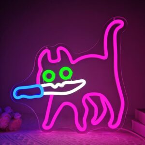 placas de neon de gato 1