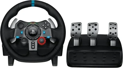 Volante e Pedais Logitech G29 Driving Force com Force Feedback para PS5, PS4, PS3 e PC