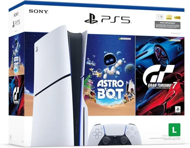 PlayStation®5 Slim Disk – Pacote ASTRO BOT e Gran Turismo 7